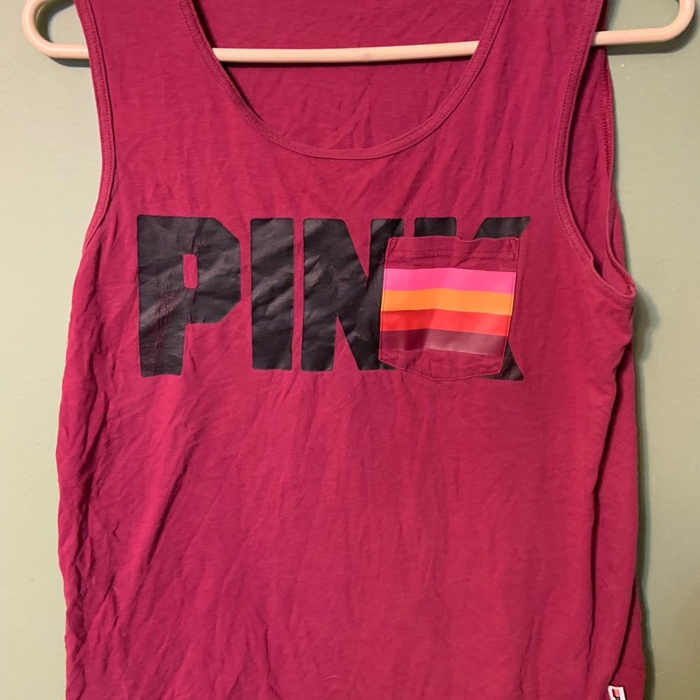 Pink Victoria’s Secret brand tank top medium pride